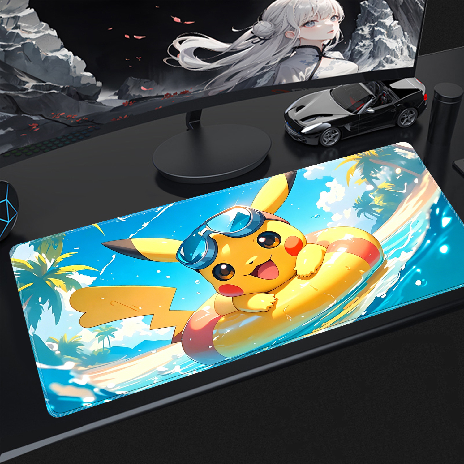 Gaming Keyboard Tactile - Gaming Mouse Pad 900x400 PC Pokemon