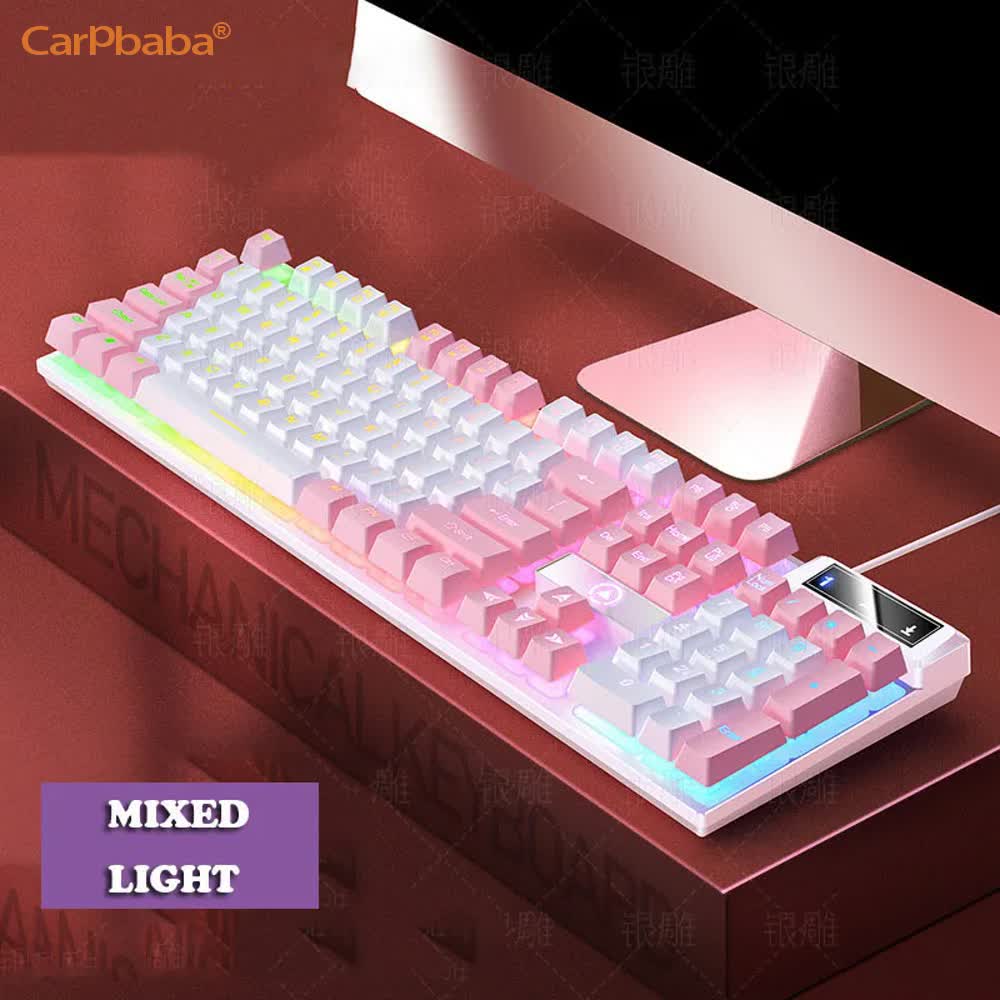 Gaming Keyboard Non Mechanical - Carpbaba K500 104 Key USB Wired