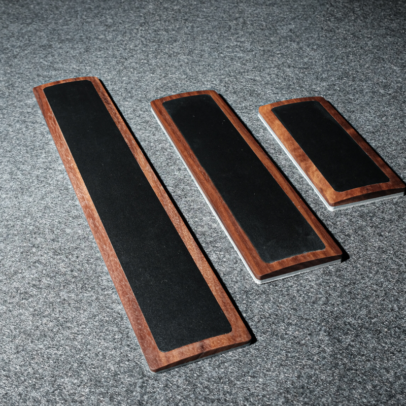 Wrist Rest Wood - Woody Cowhide Palm Rest for Mechanical
