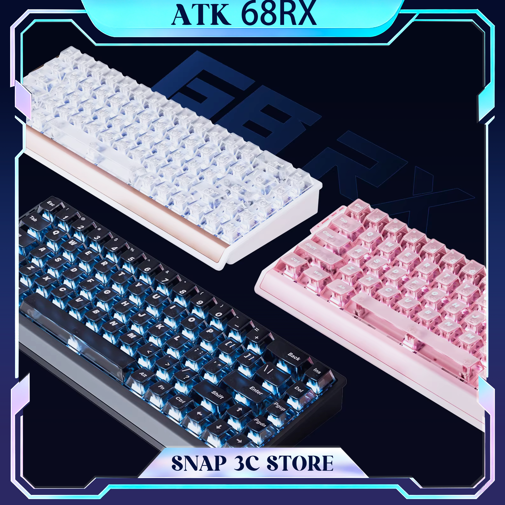 Gaming Keyboard Hall Effect Switches - ATK 68RX Magnetic Switch Gaming Keyboard