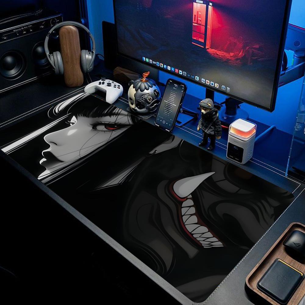 Gaming Keyboard Non Mechanical - Janpanese Mask Girl Mouse Pad 90x40