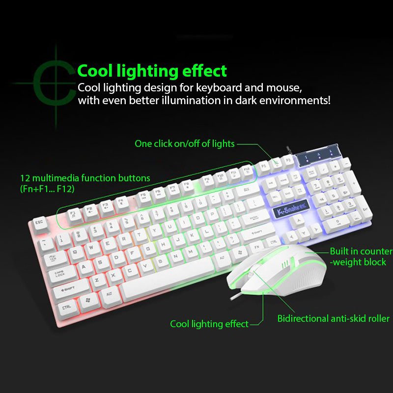 KM320 Keyboard And Mouse Set W - Gaming Keyboard And Mouse Combo avaliação e preço