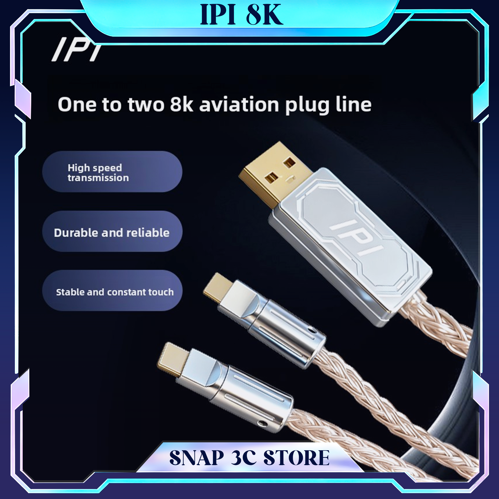 IPI Aviator Cable 1-to-2 Split - Gaming Keyboard Splitter avaliação e preço