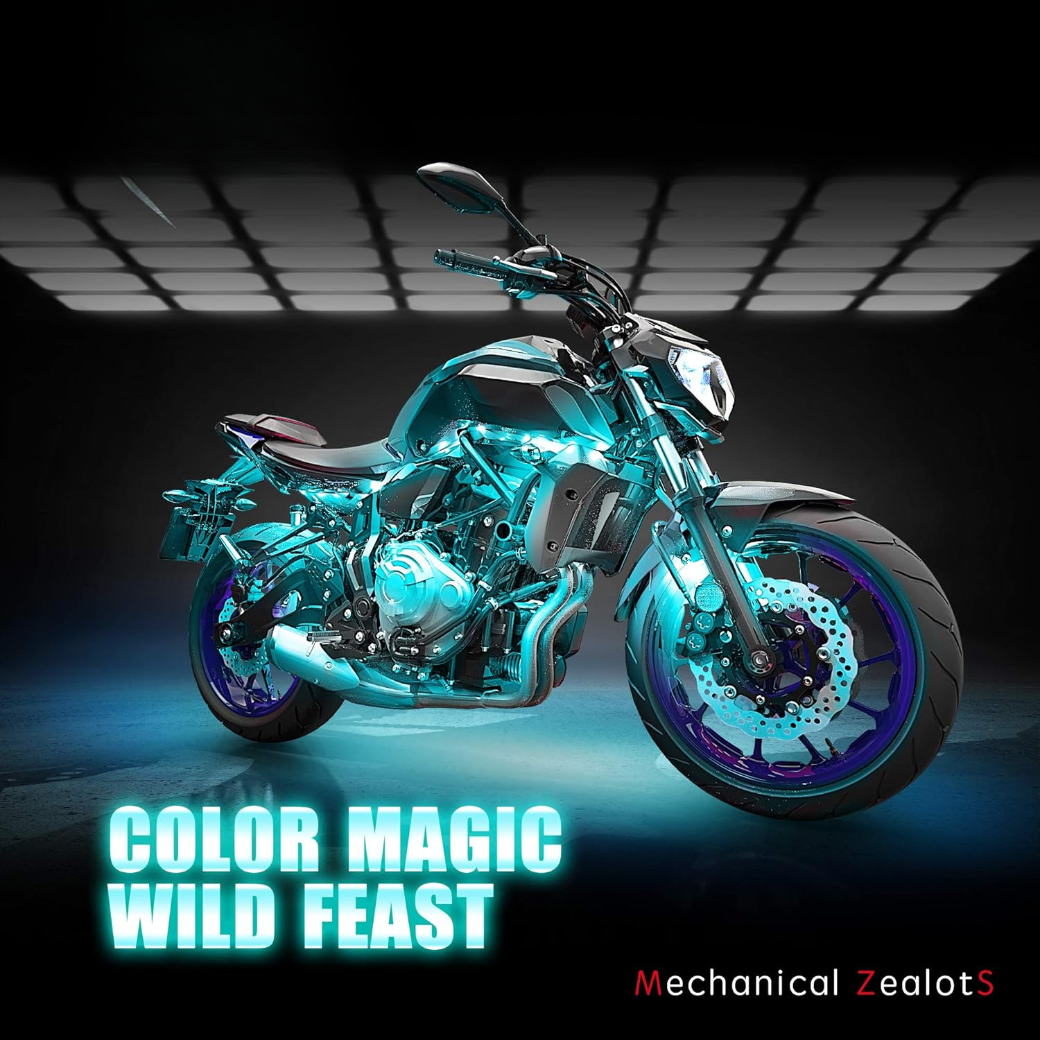 8Pcs Motorcycle LED Light Kit, - Rgb Underglow Strip avaliação e preço