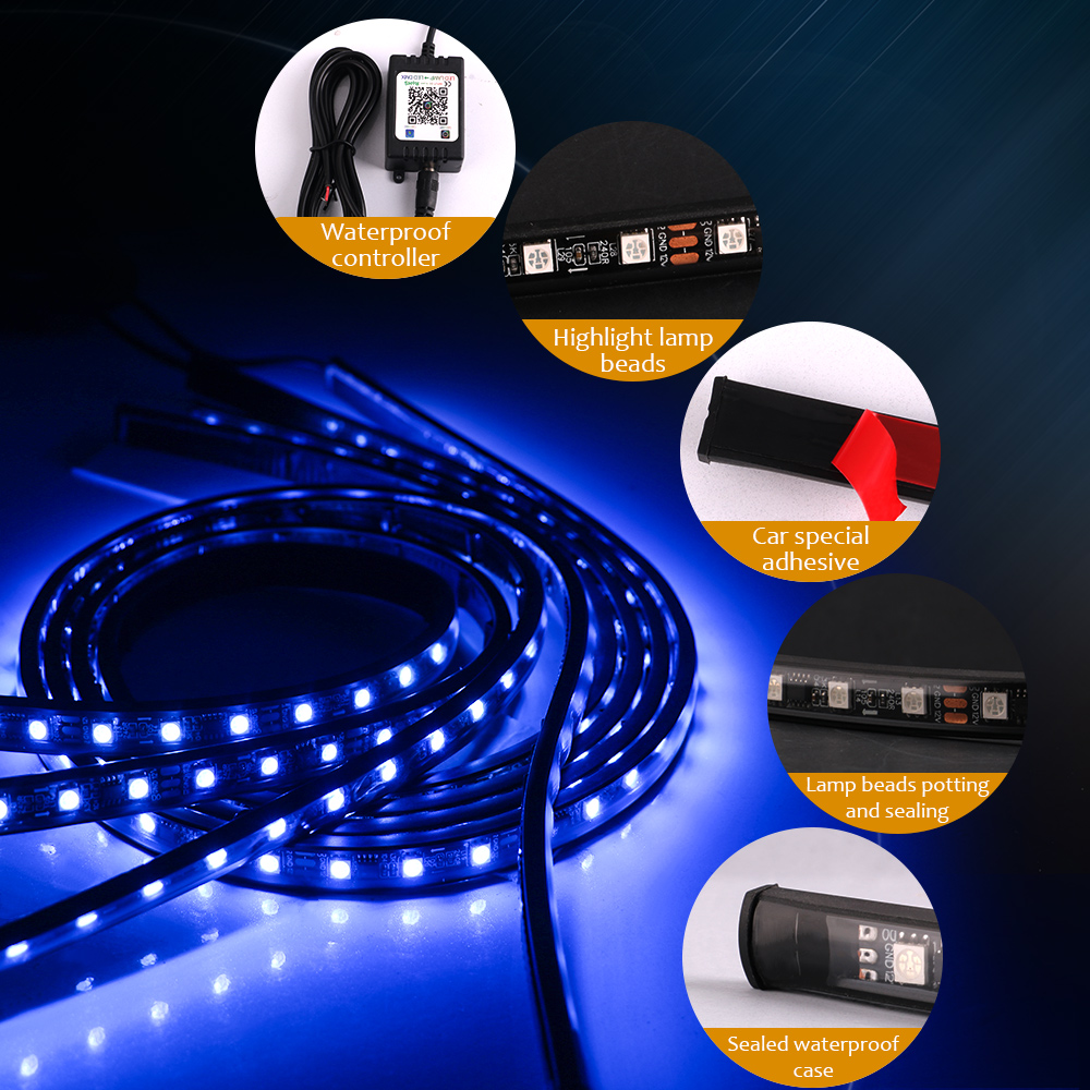 Car Underglow LED Lights Strip - Rgb Underglow Strip avaliação e preço