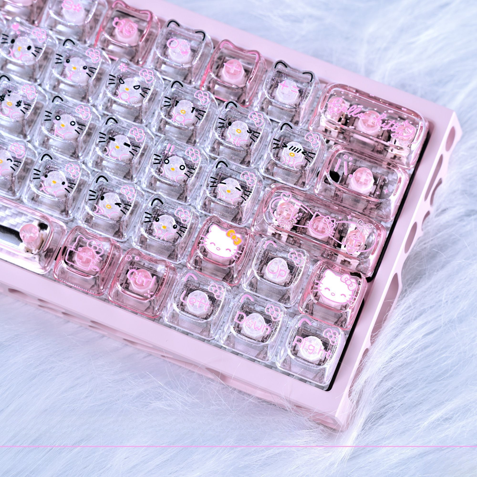 Anime Sanrio Hello Kitty Trans - Gaming Keyboard No Rgb avaliação e preço