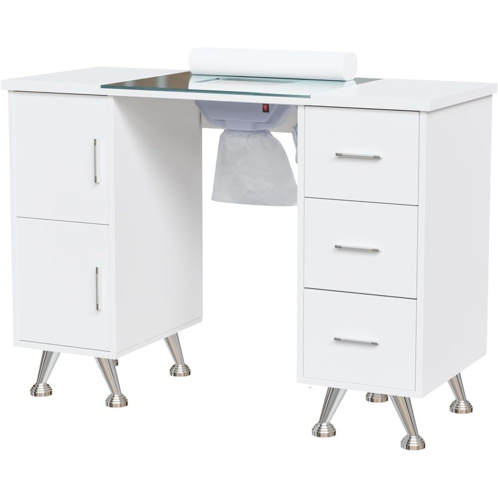 Manicure Table Nail Desk for N - Wrist Rest Wood avaliação e preço