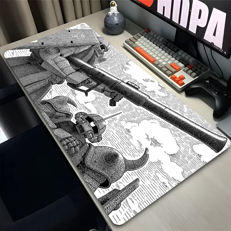 Black and white Mouse Pad Game - Keyboard Gaming Black avaliação e preço