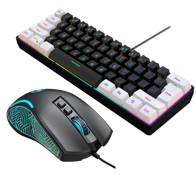 Keyboard and mouse 60% compute - Gaming Keyboard And Mouse Combo avaliação e preço