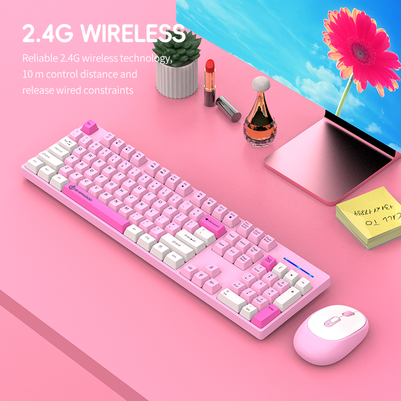 2.4G Wireless Keyboard Mouse C - Gaming Keyboard And Mouse Combo avaliação e preço