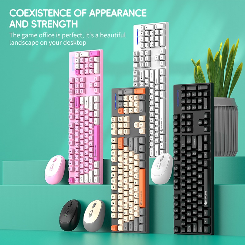 2.4G Wireless Keyboard Mouse C - Gaming Keyboard And Mouse Combo avaliação e preço