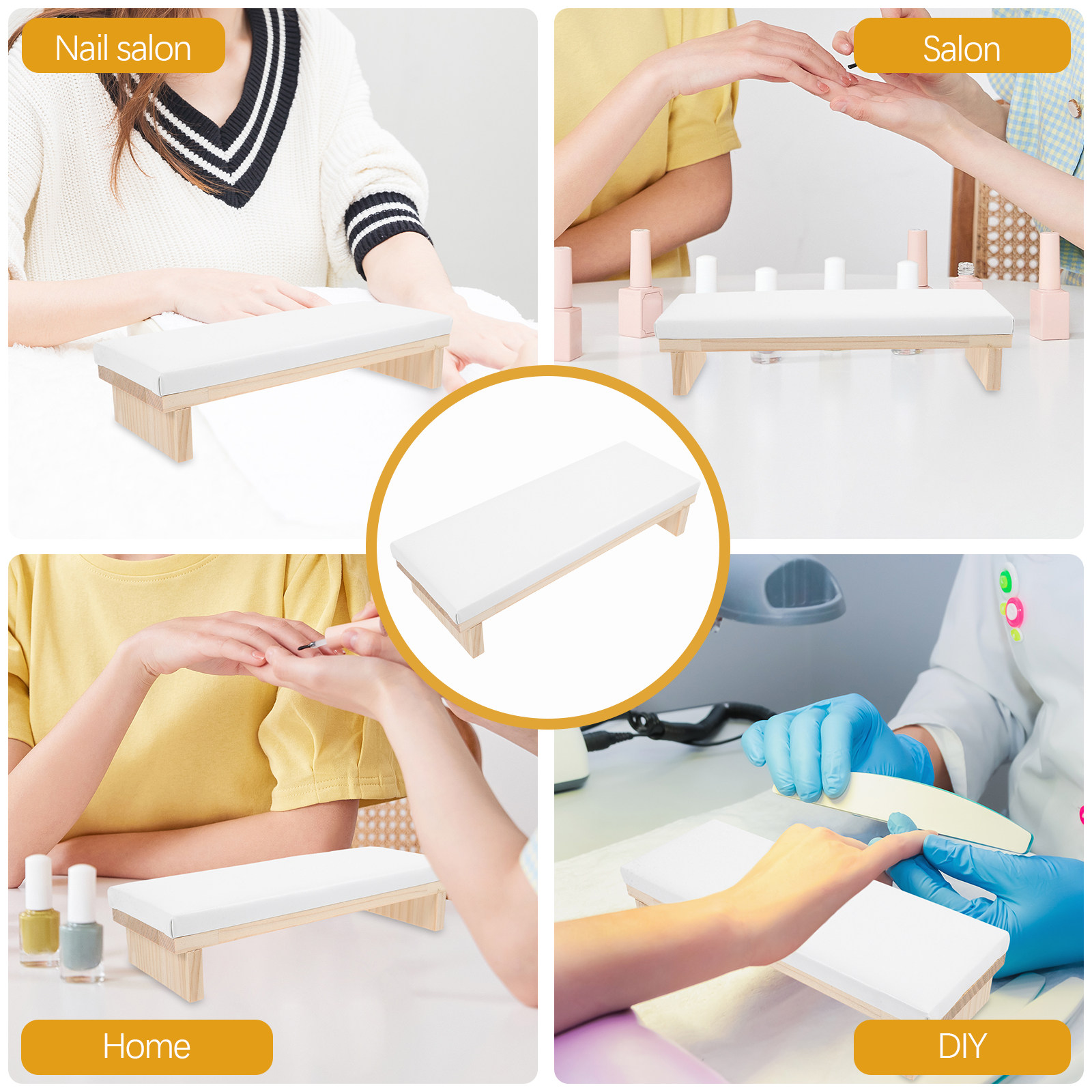 Nail Hand Rest for Manicure Na - Wrist Rest Wood avaliação e preço