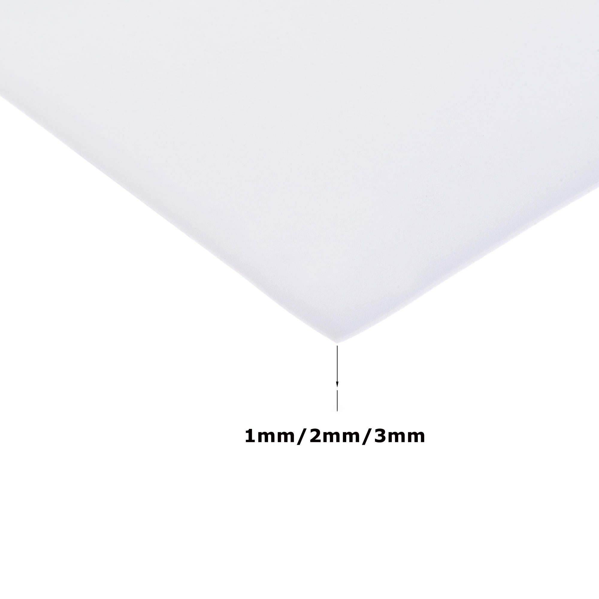 1pcs 1/2/3mm Thickness White E - Polyurethane Foam Sheet avaliação e preço