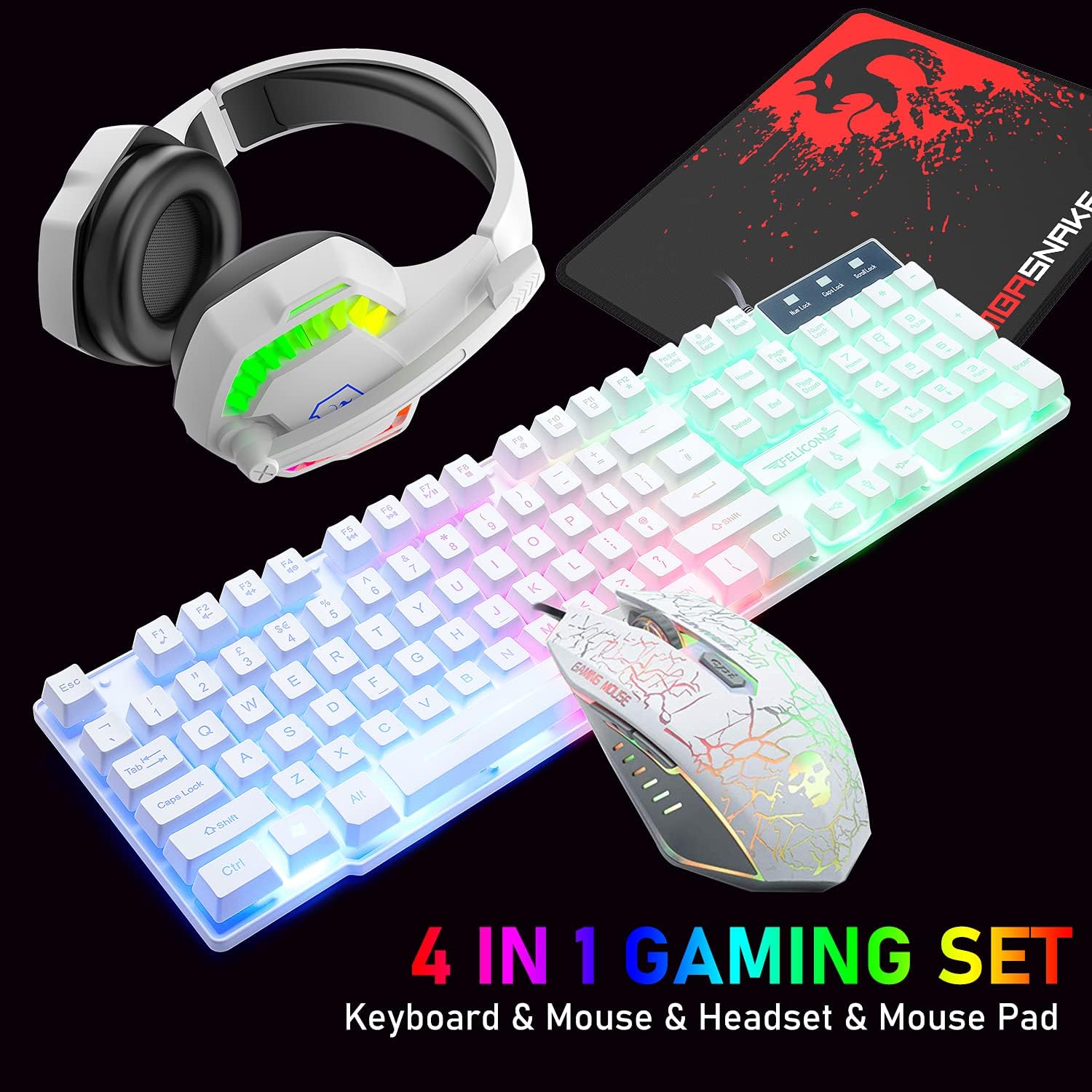 MAMBASNAKE T11 UK 100% Gaming  - Gaming Keyboard And Mouse Combo avaliação e preço