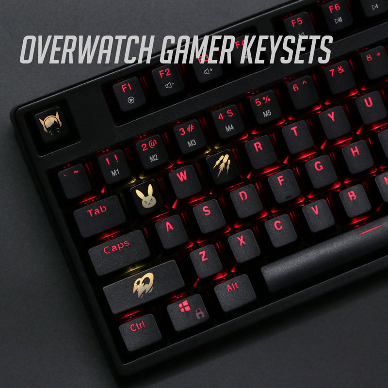 4 pcs/set keysets backlight OW - Keyboard Gaming Black avaliação e preço