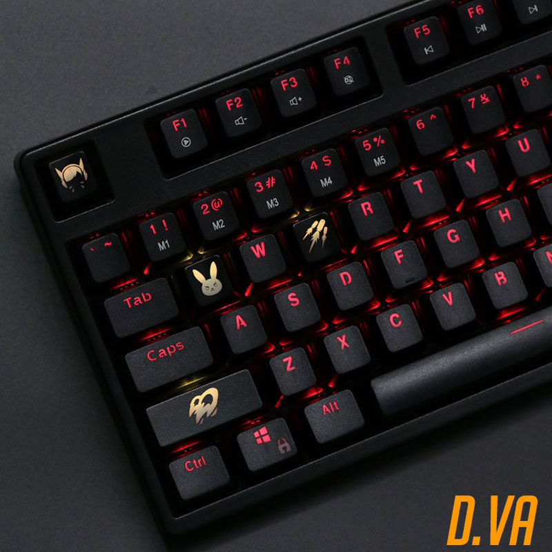 4 pcs/set keysets backlight OW - Keyboard Gaming Black avaliação e preço