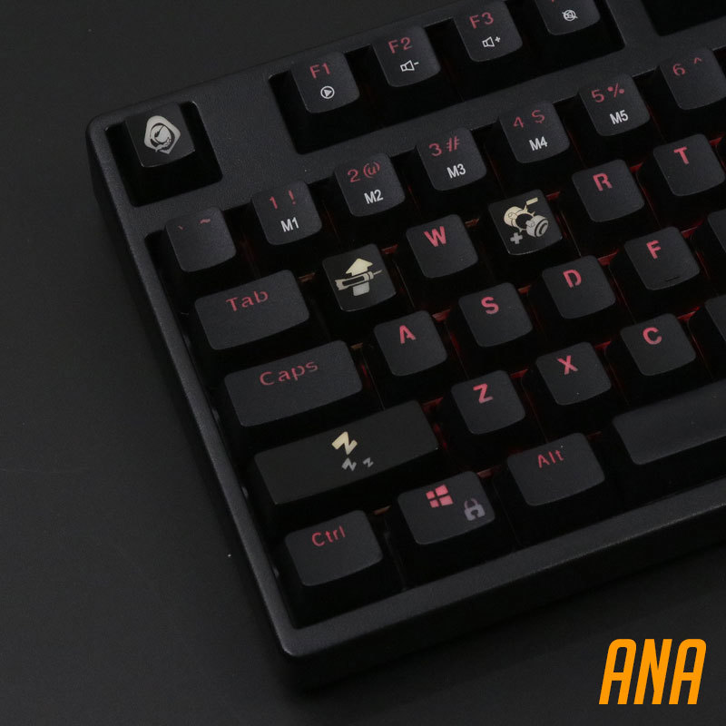 4 pcs/set keysets backlight OW - Keyboard Gaming Black avaliação e preço
