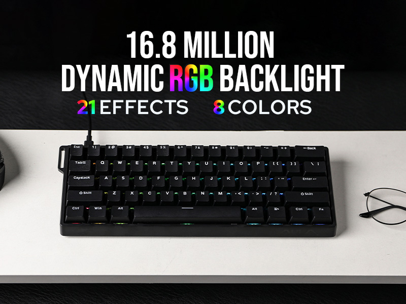 Custom AULA WIN60 HE WIN60 HE  - Gaming Keyboard Hall Effect Switches avaliação e preço