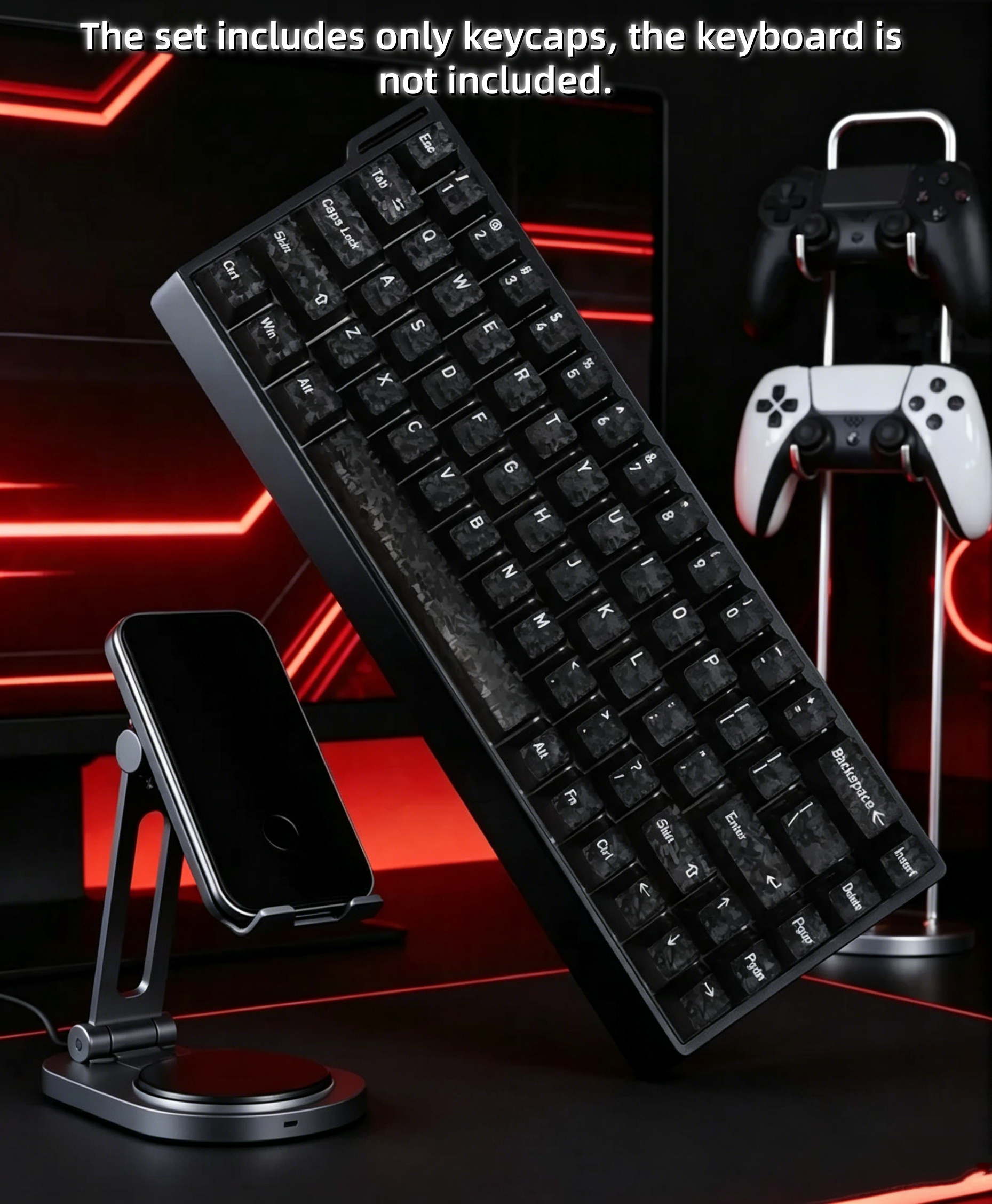 2026 New Forged Carbon Fiber T - Gaming Keyboard No Rgb avaliação e preço