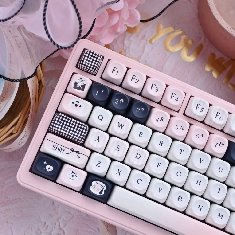 Custom MOA Keycap PBT 118 Keys - Keyboard Gaming Black avaliação e preço