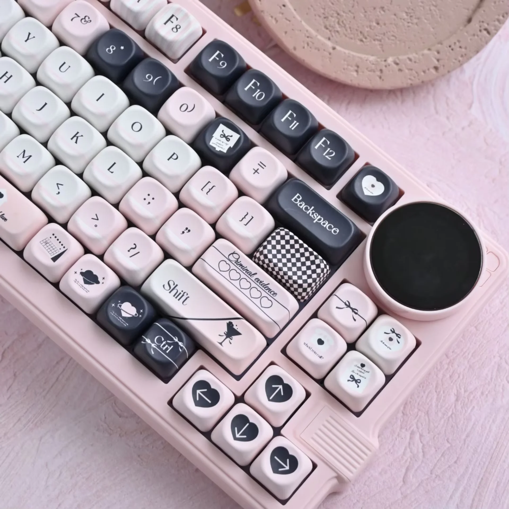 Custom MOA Keycap PBT 118 Keys - Keyboard Gaming Black avaliação e preço