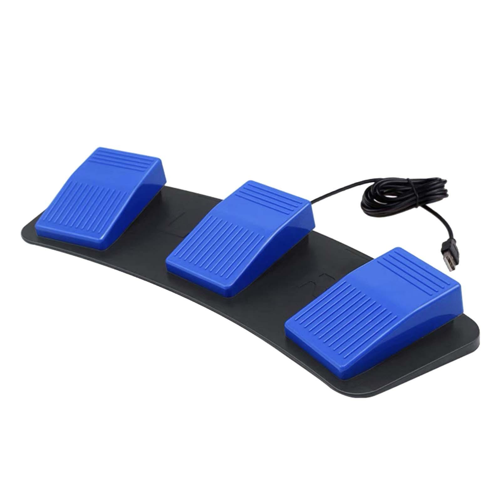 USB Triple Foot Switch Pedals  - Gaming Keyboard Test avaliação e preço