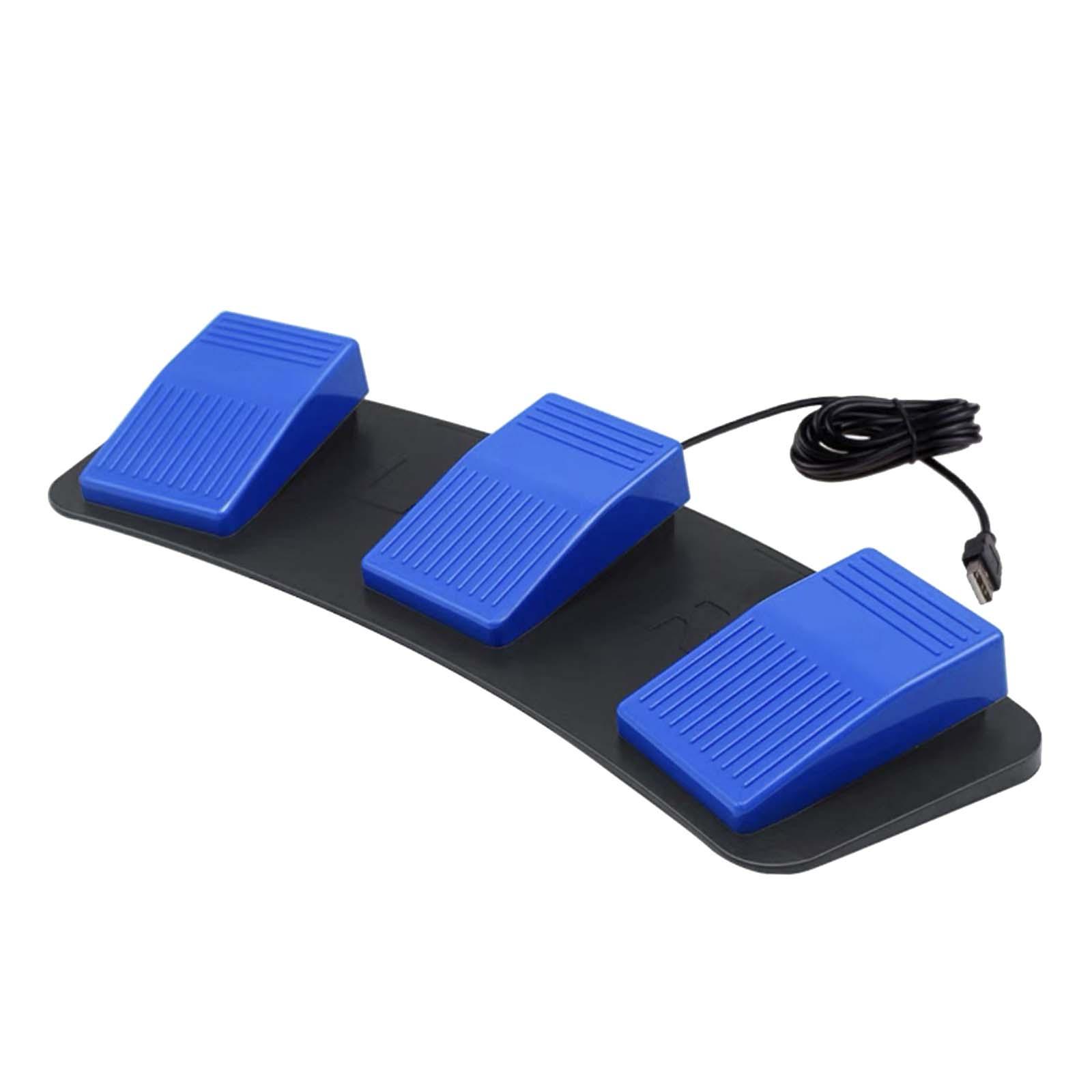 USB Triple Foot Switch Pedals  - Gaming Keyboard Test avaliação e preço