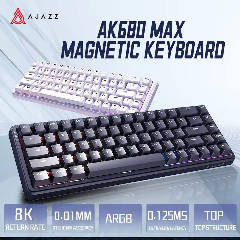AJAZZ AK680 MAX/V2 Mechanical  - Gaming Keyboard Hall Effect Switches avaliação e preço