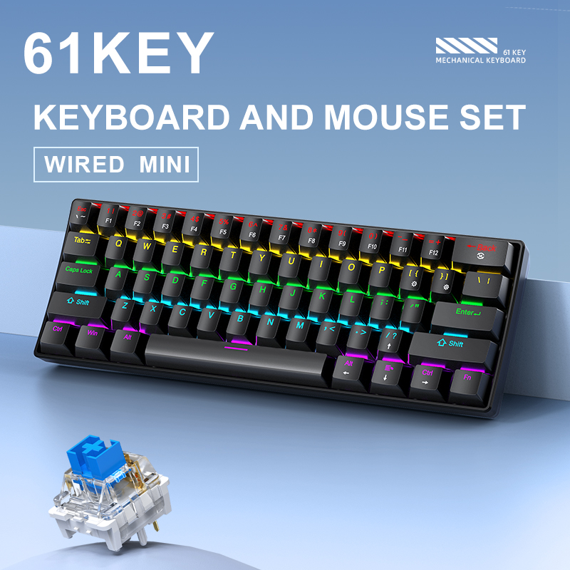 APAYADO K61 Mini Mechanical Ke - Gaming Keyboard Non Mechanical avaliação e preço