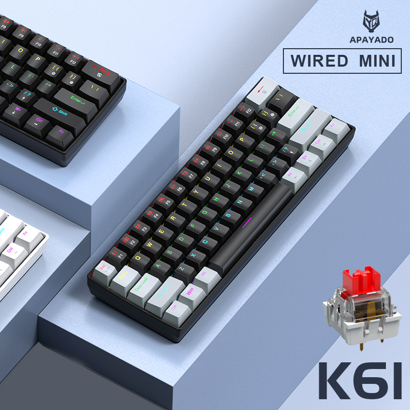 APAYADO K61 Mini Mechanical Ke - Gaming Keyboard Non Mechanical avaliação e preço