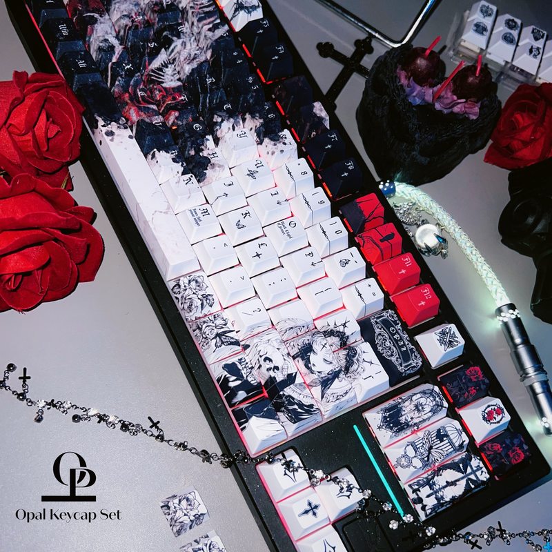 Black White Theme Keycap PBT F - Keyboard Gaming Black avaliação e preço