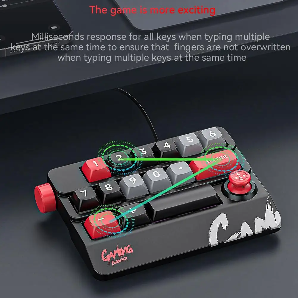 Rocker Knob Programming Macro  - Gaming Keyboard No Rgb avaliação e preço