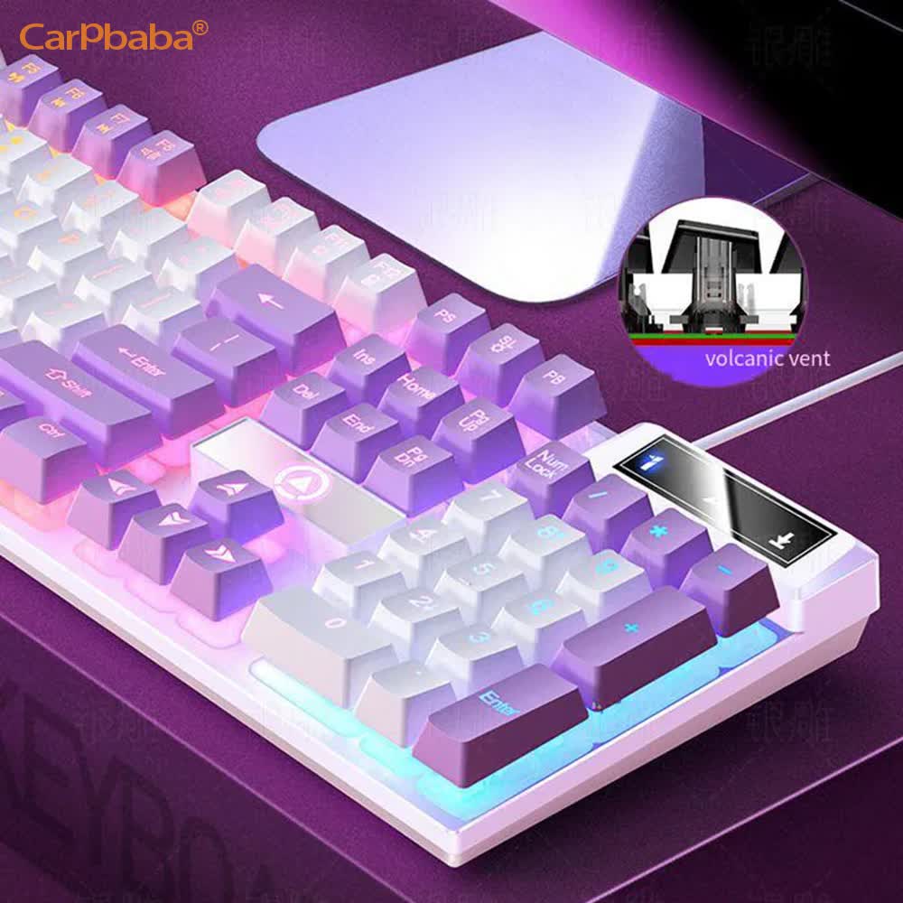 Carpbaba K500 104 Key USB Wire - Gaming Keyboard Non Mechanical avaliação e preço