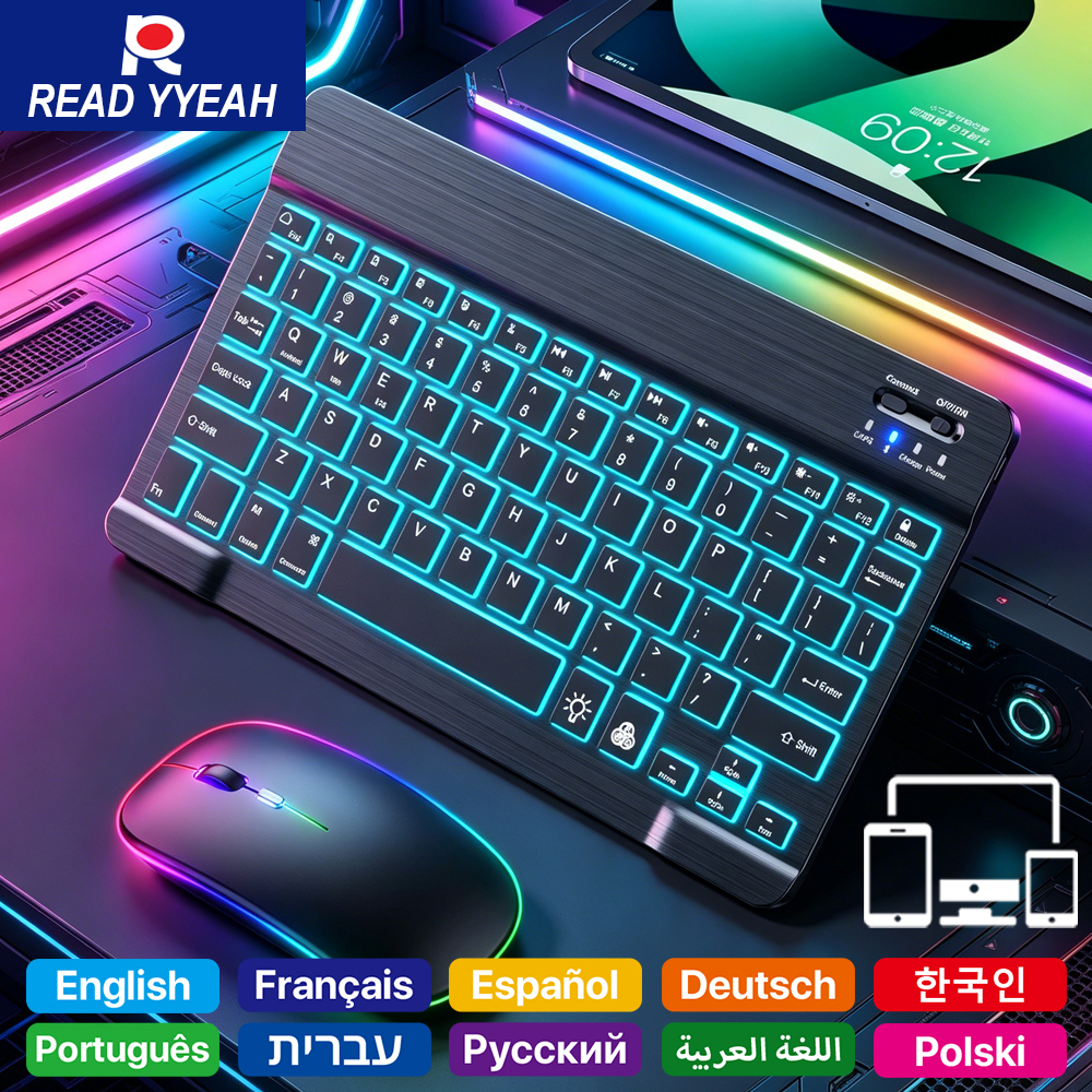 READ YYEAH RGB Backlit Bluetoo - Gaming Keyboard And Mouse Combo avaliação e preço