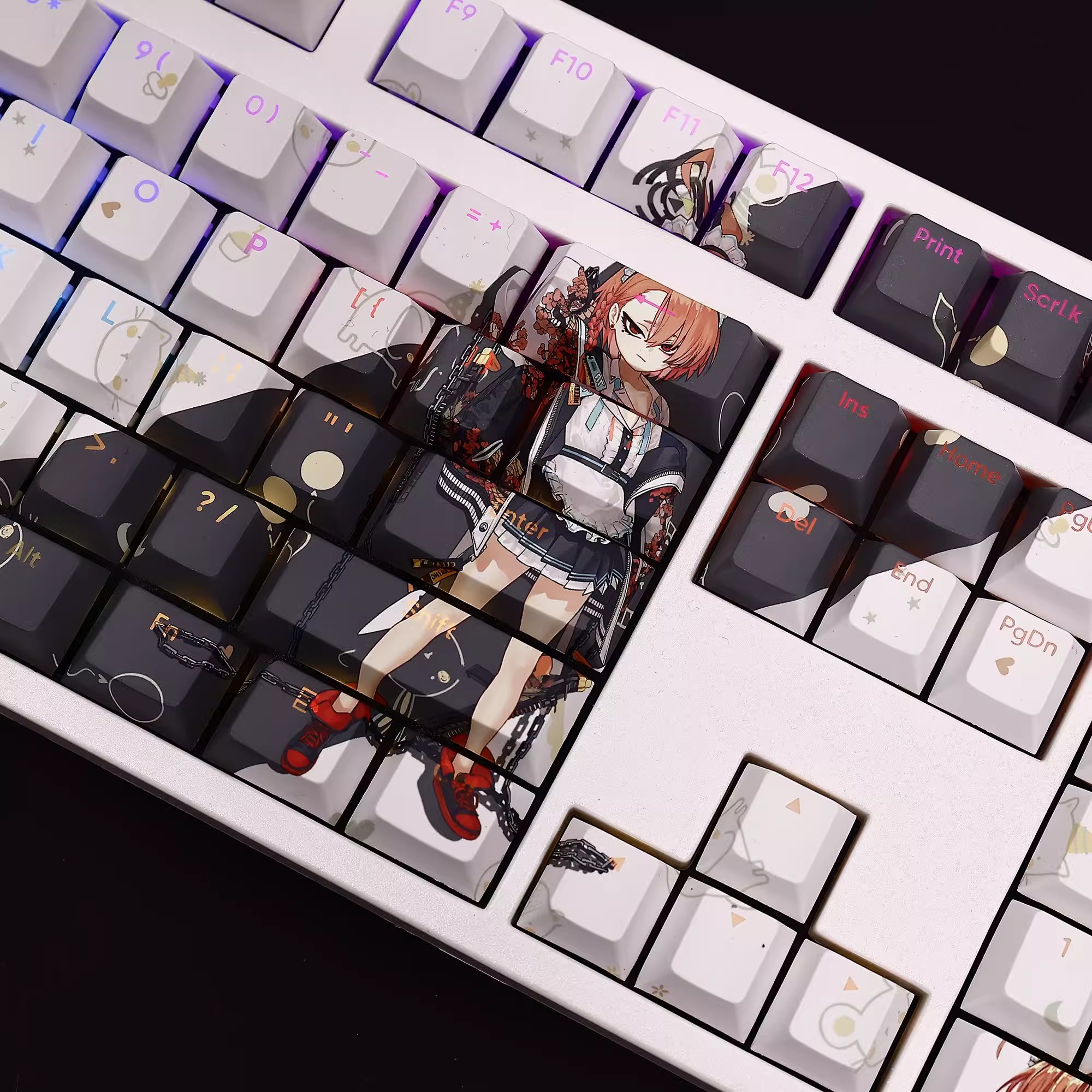 108 Keys/set Blue Archive Mika - Gaming Keyboard Blue avaliação e preço