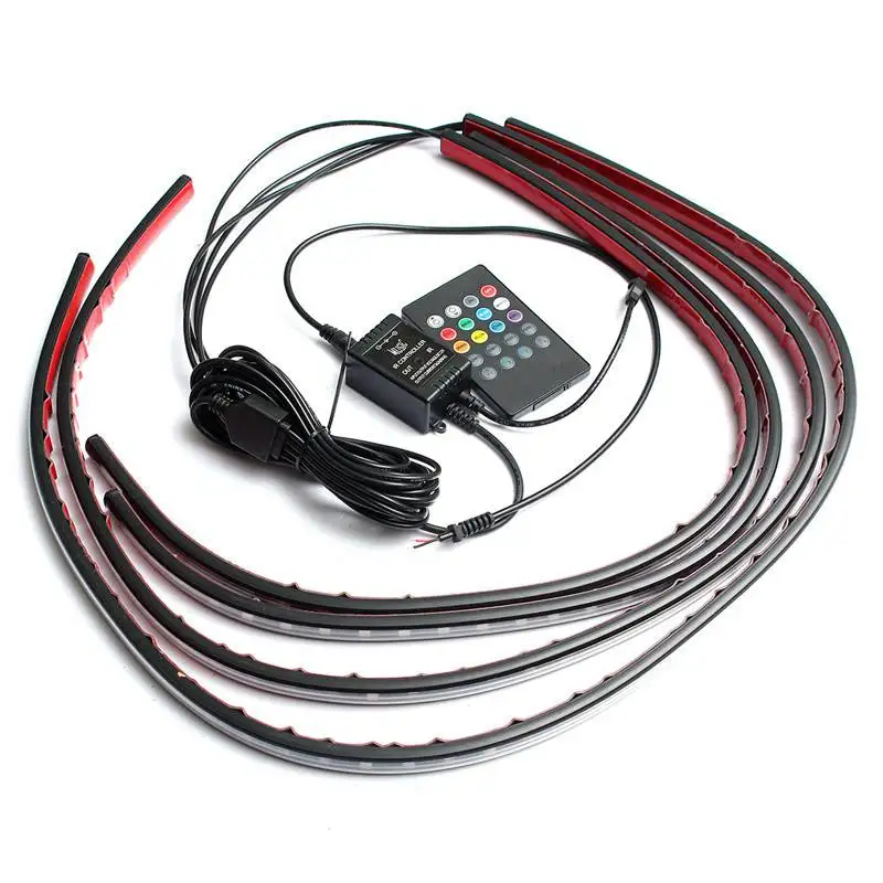 4x Waterproof RGB 5050 SMD Fle - Rgb Underglow Strip avaliação e preço