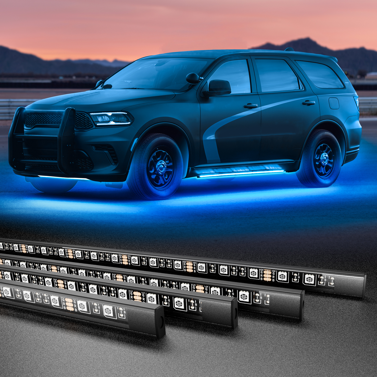 RGB Car Underglow Strip Lights - Rgb Underglow Strip avaliação e preço