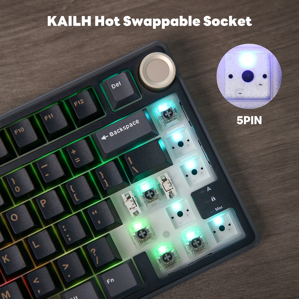 Royal Kludge RK R75 Wired Gami - Gaming Keyboard Blue avaliação e preço