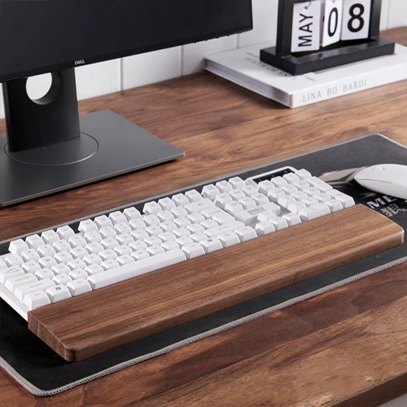 30/36/44cm Solid Walnut Keyboa - Wrist Rest Wood avaliação e preço