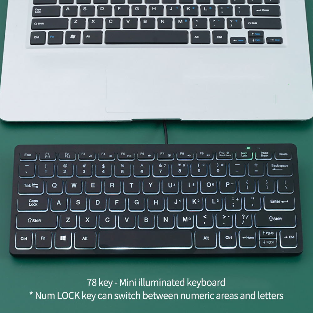 Portable Wired Keyboard Laptop - Gaming Keyboard Non Mechanical avaliação e preço