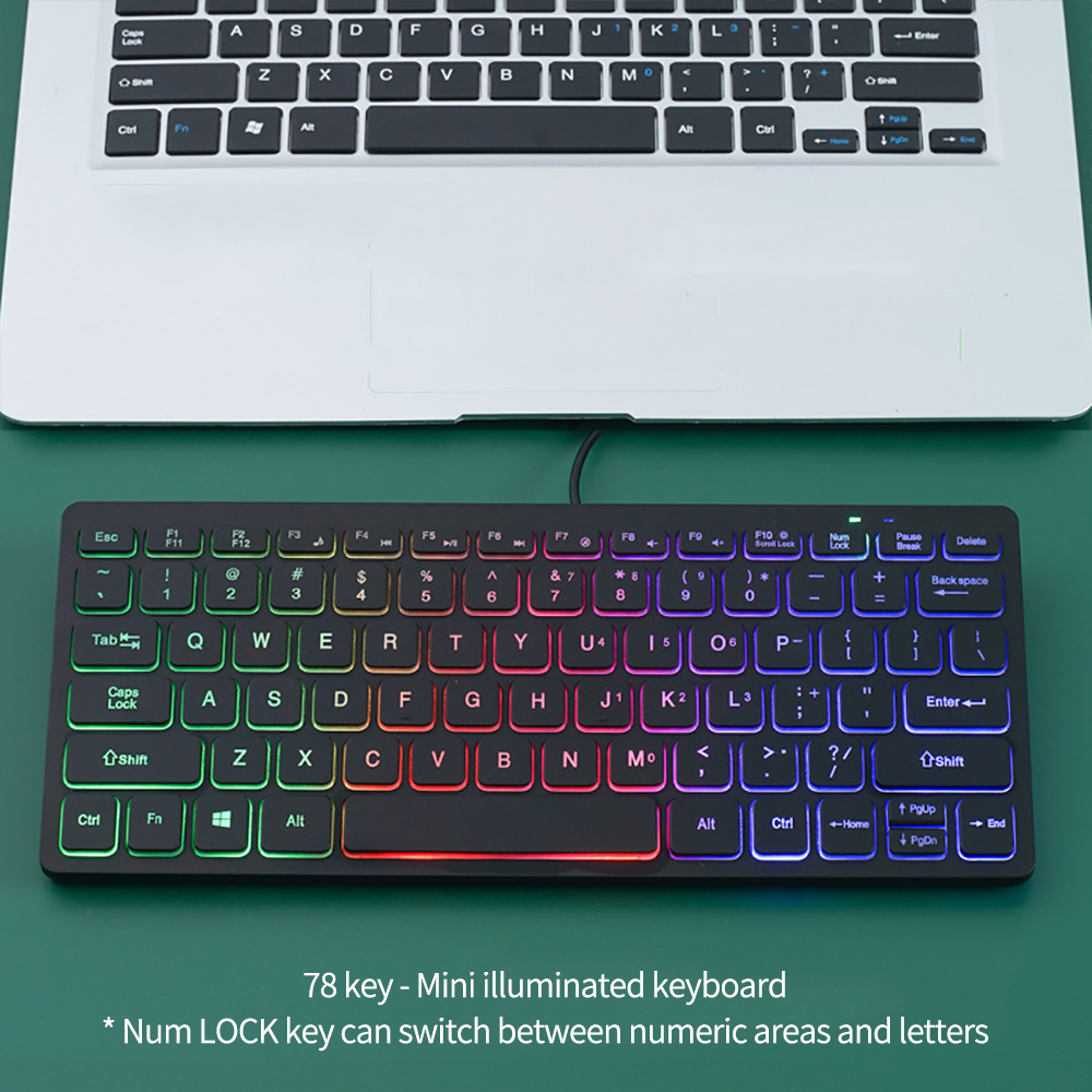 Portable Wired Keyboard Laptop - Gaming Keyboard Non Mechanical avaliação e preço