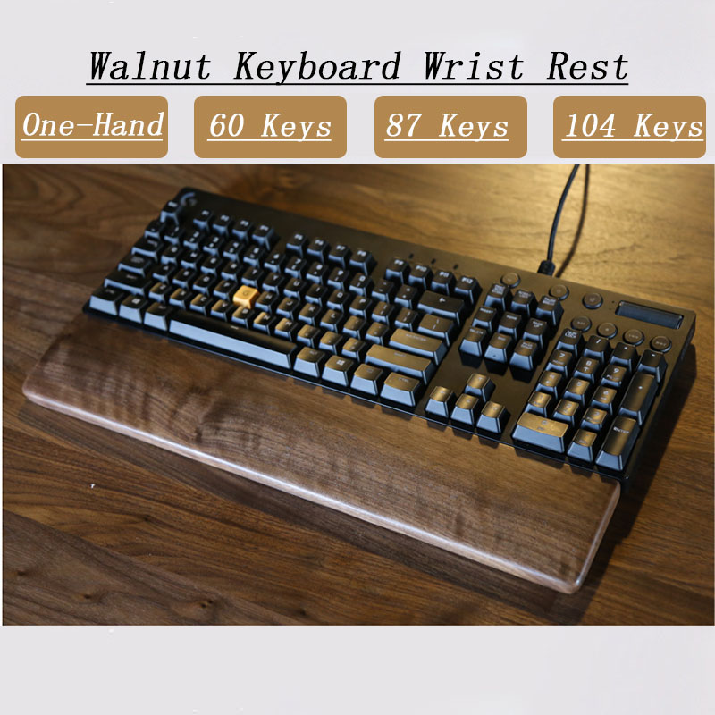One-Hand Oak Walnut Wooden Key - Wrist Rest Wood avaliação e preço