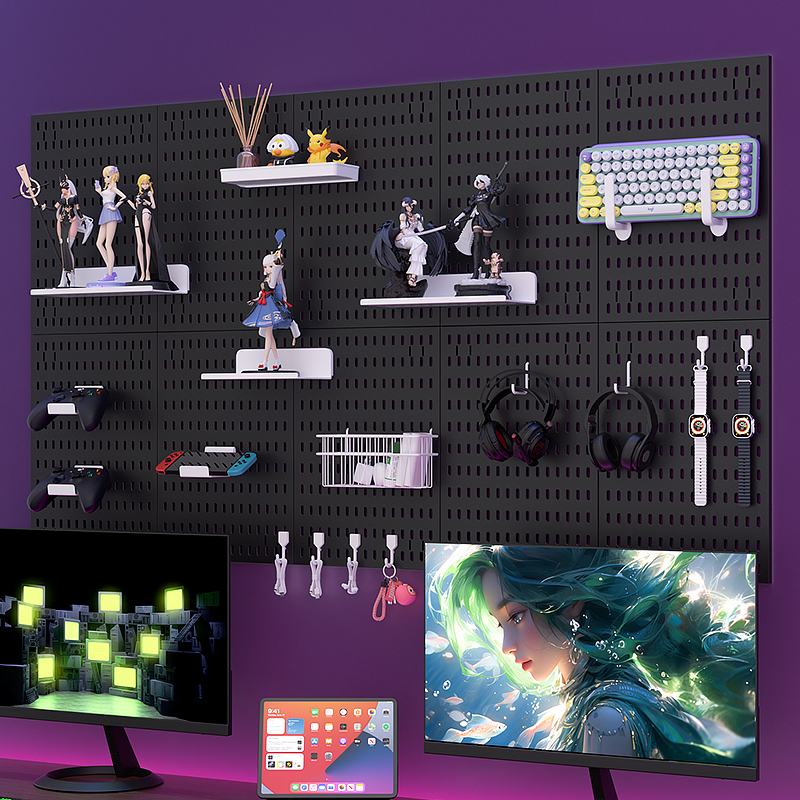 Adhesive Pegboard Shelf for Ga - Gaming Keyboard And Mouse avaliação e preço