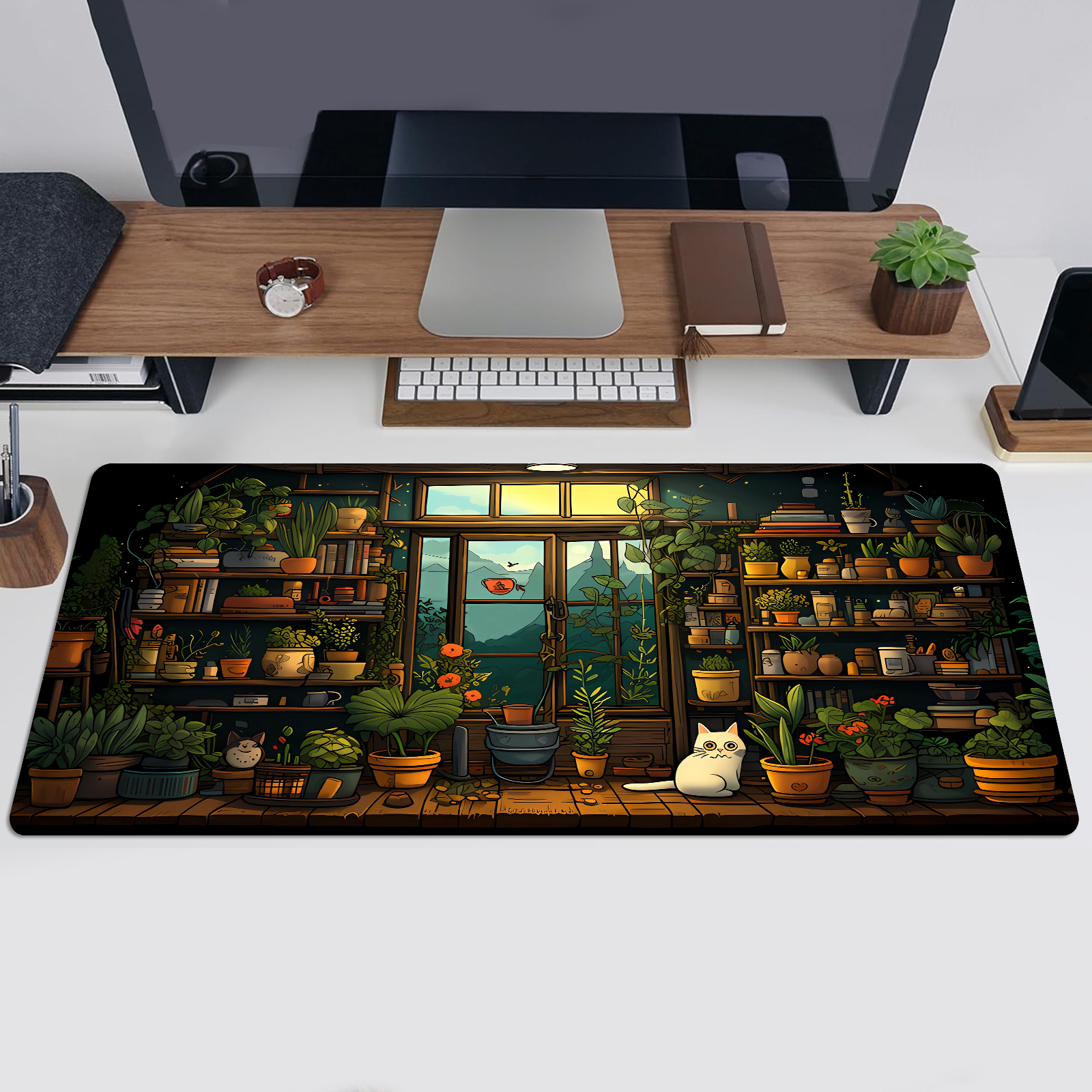 Cute Cat Mouse Pad Desk Pad Ka - Gaming Keyboard And Mouse avaliação e preço