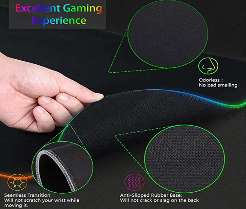 RGB XXL HD Printing Gaming Mat - Gaming Keyboard Corsair avaliação e preço