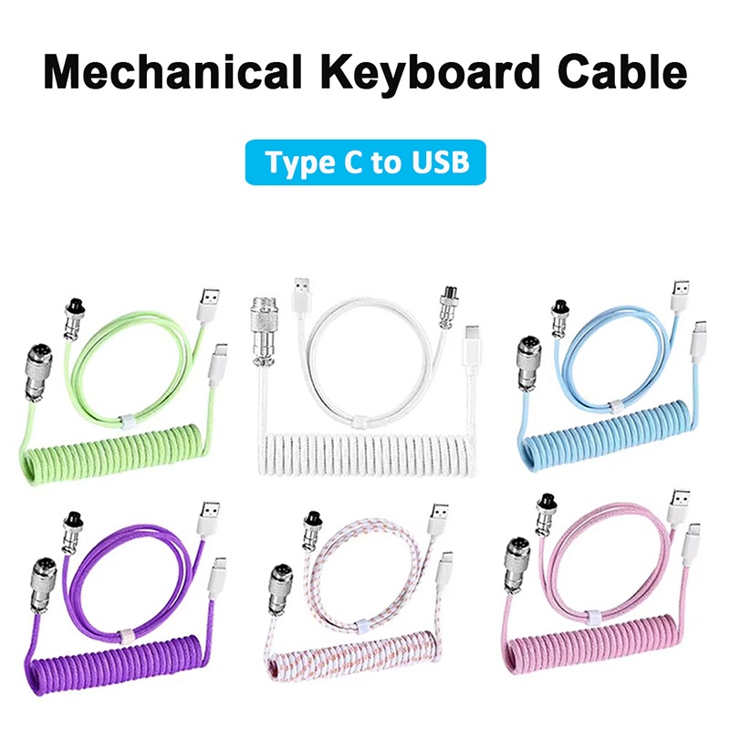 Mechanical Keyboard Coiled Cab - Gaming Keyboard Types avaliação e preço