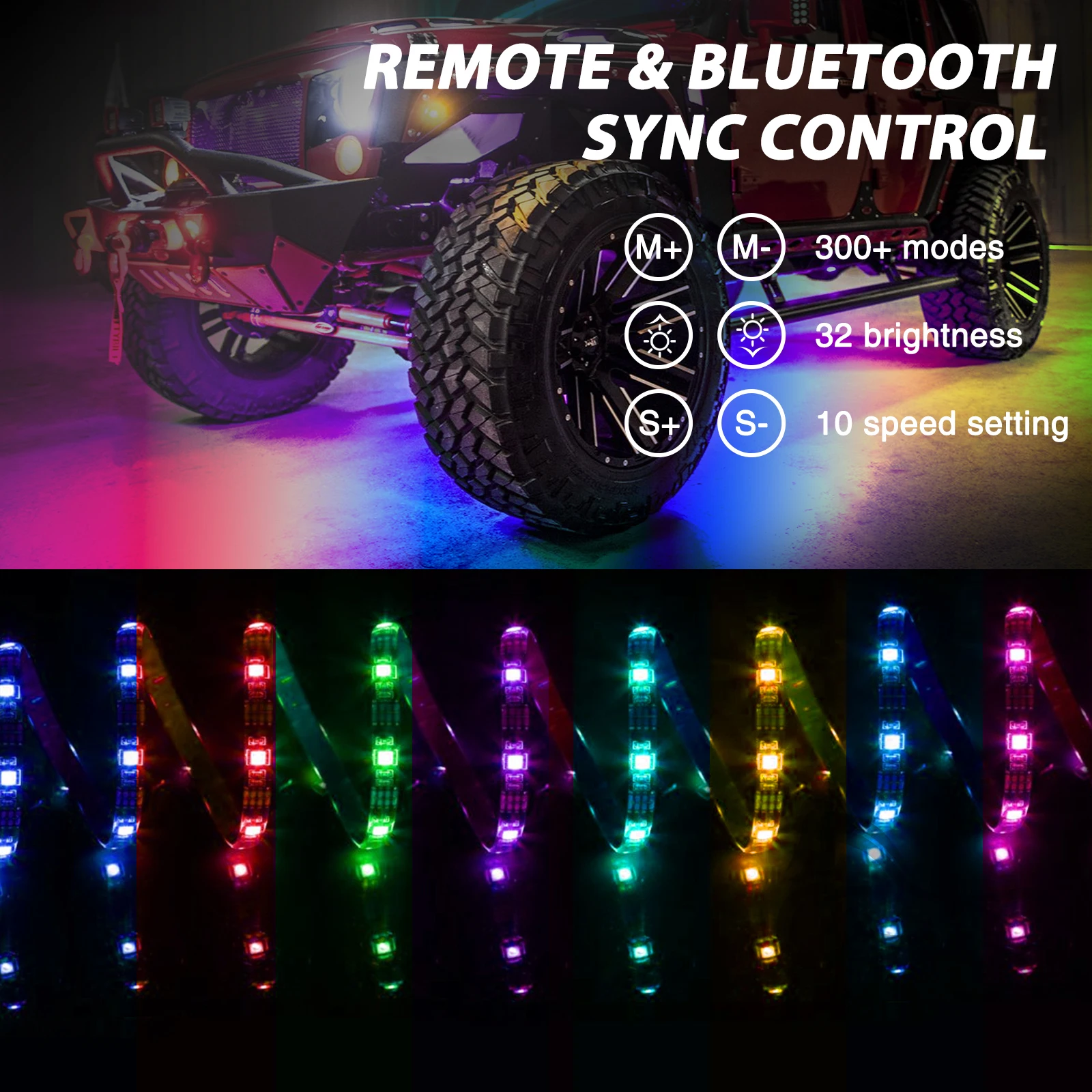 Car Flexible Underglow Strip L - Rgb Underglow Strip avaliação e preço