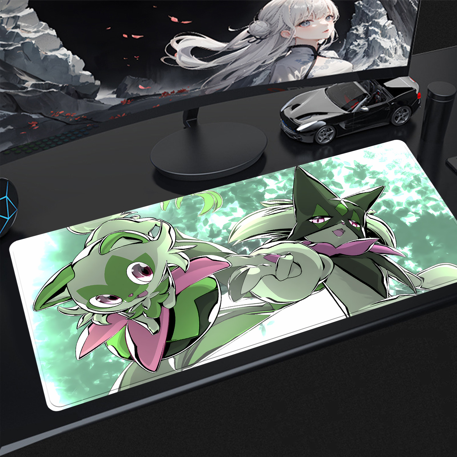 Kawaii Pokemon Meowscarada Gam - Gaming Keyboard Tactile avaliação e preço