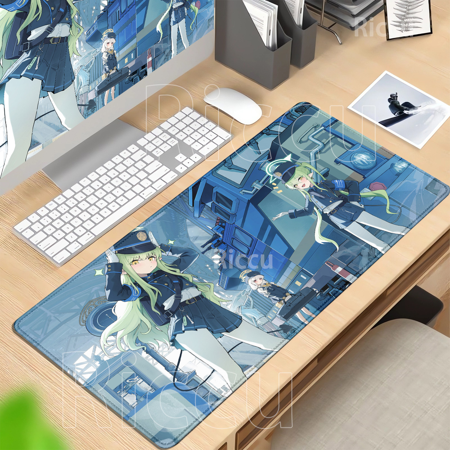 Gaming Mousepad Blue Archive H - Gaming Keyboard Blue avaliação e preço