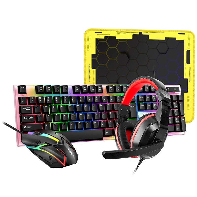 Spanish Russian Keyboard Layou - Gaming Keyboard And Mouse Combo avaliação e preço